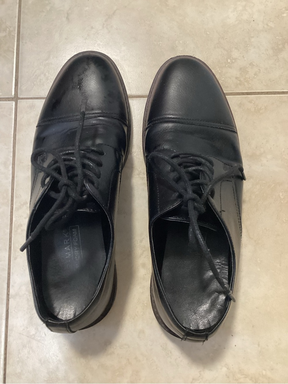 Primark Memory Foam Black casual shoe Sz 10